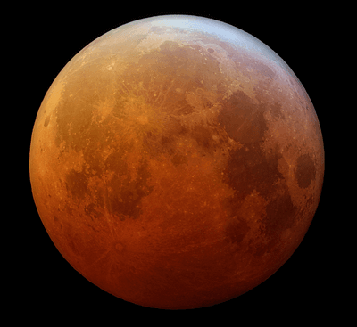 Total lunar eclipse on January 21, 2019 taken by Giuseppe Donatiello