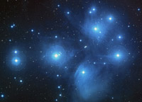 Pleiades image courtesy  NASA, ESA, AURA/Caltech, Palomar Observatory