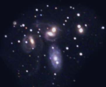 Stephan's Quintet of galaxies as can be found in Stellarium software.