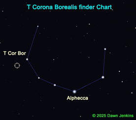 finder chart for T Corona Borealis