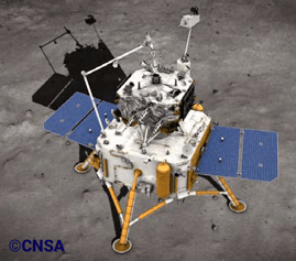 Chang'e 5 spacecraft rendering by CNSA