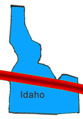 Idaho eclipse Totality Path