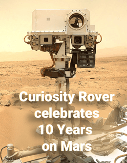 Curiosity rover celebrates 10 years on Mars