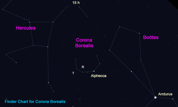 finder chart for Corona Borealis