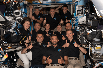 11-member crew on the International Space Station on March 6, 2023