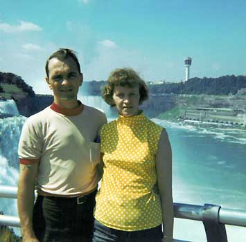 Donald and Dorothy Baker in Niagara Falls, 1960's