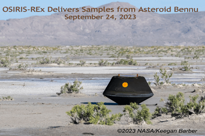 Osiris rex sample returns to Earth